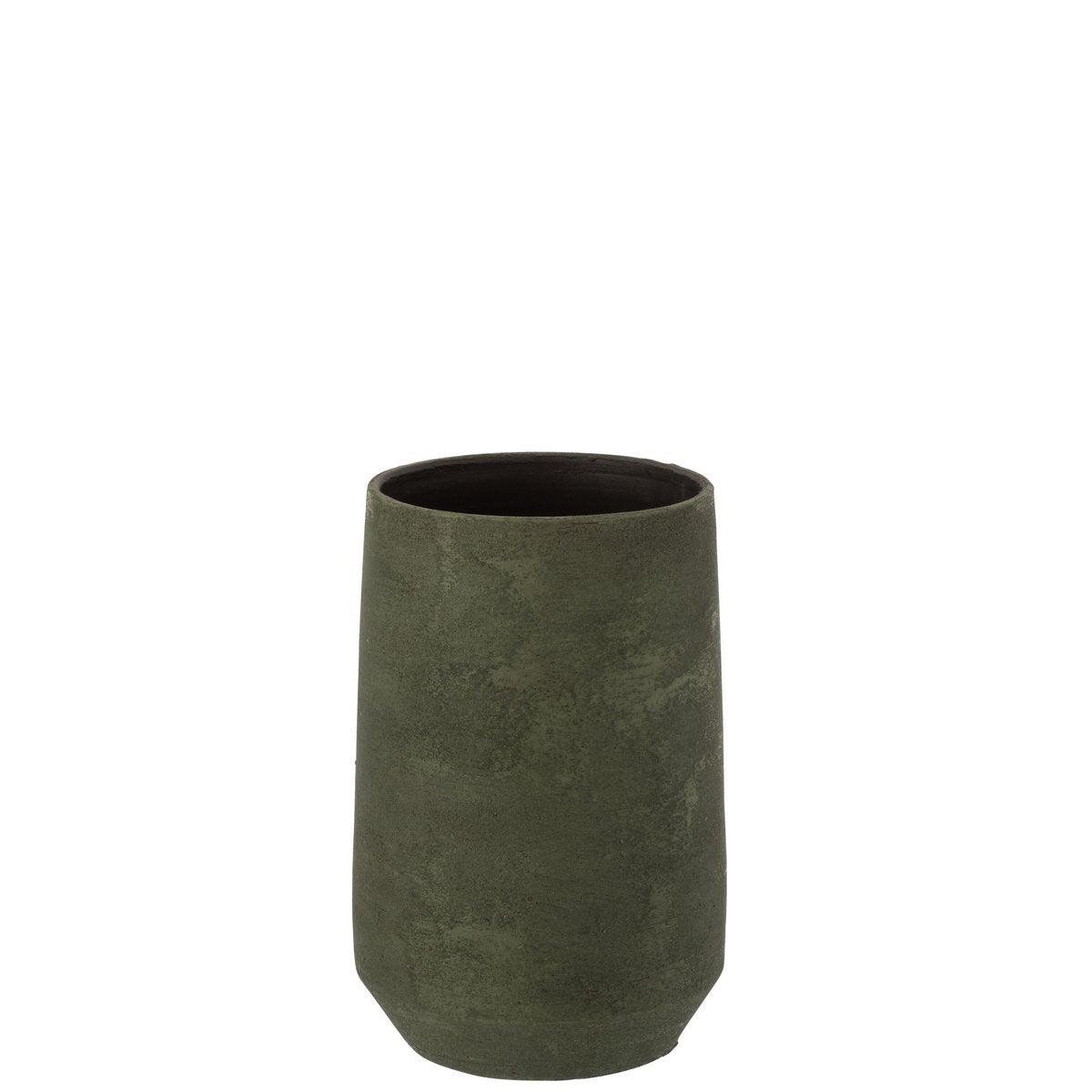 J-Line – Vase Uneven Rough – Keramik – Grün – Klein – 25,00 cm hoch