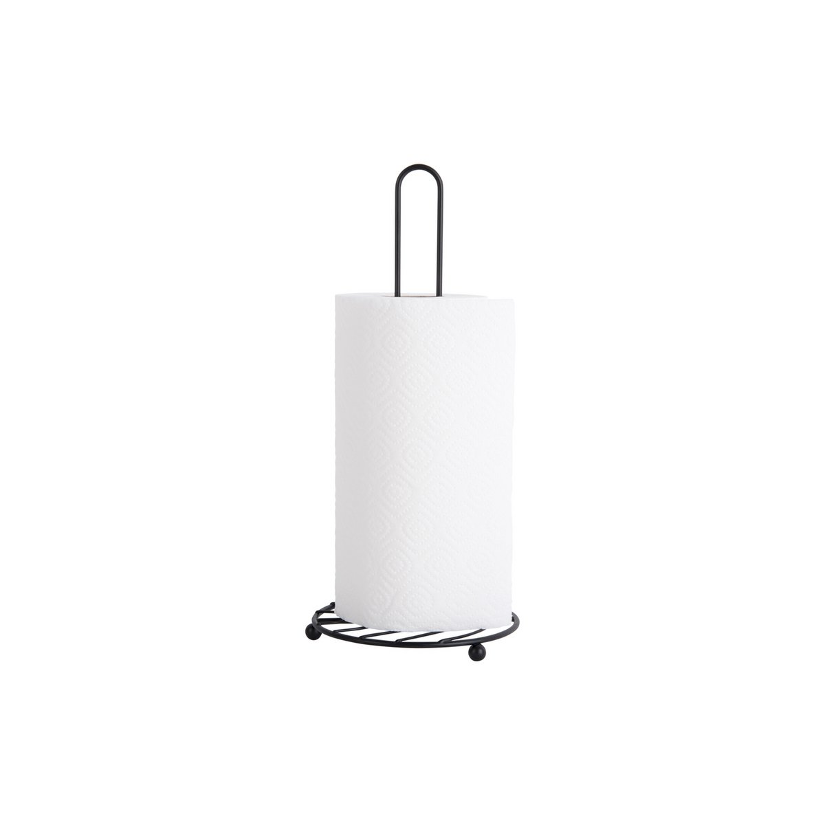 Present Time - Porte-rouleau de cuisine Wired - PT4057BK