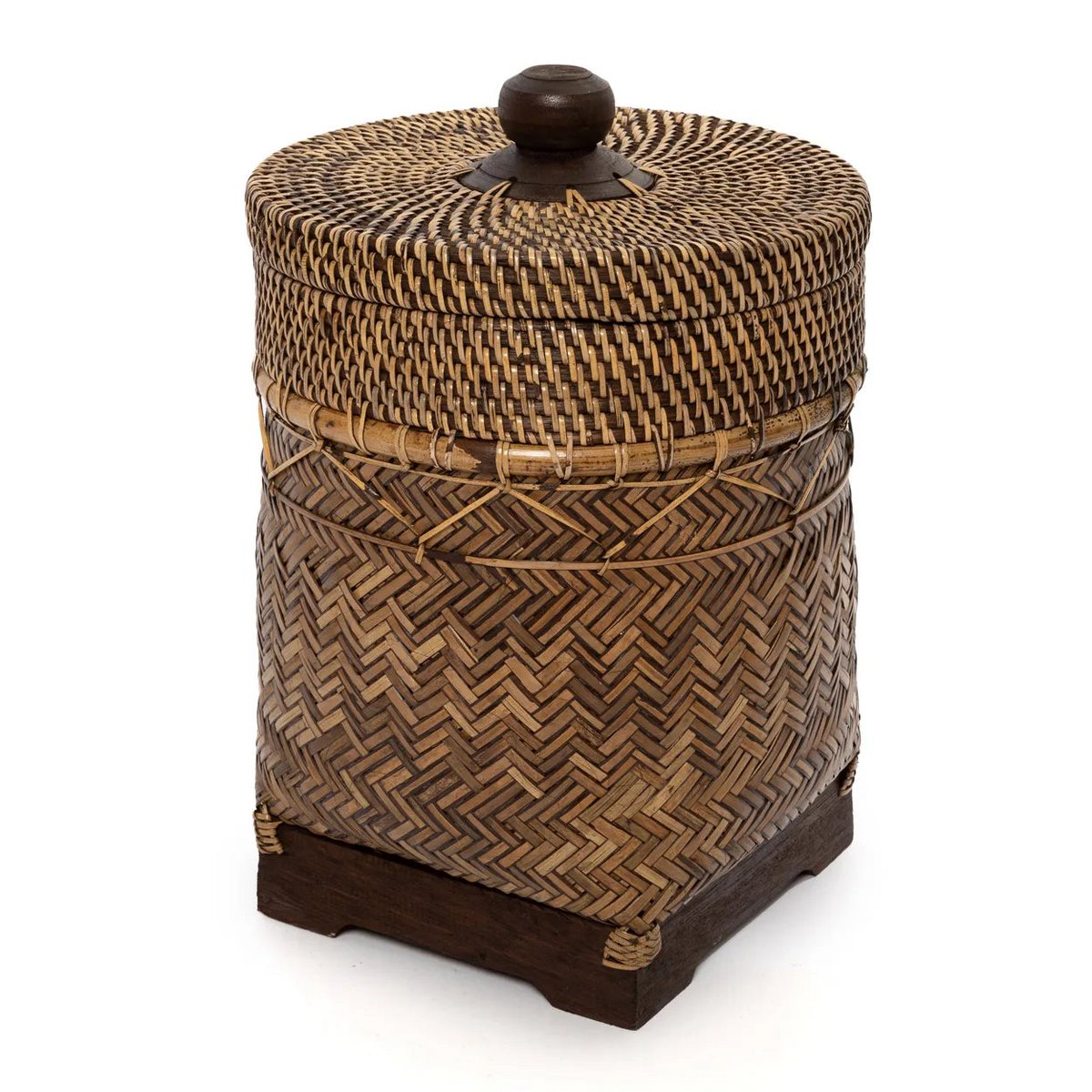 Bazar Bizar - Mand 'Bathroom Bin' (Naturel Bruin)