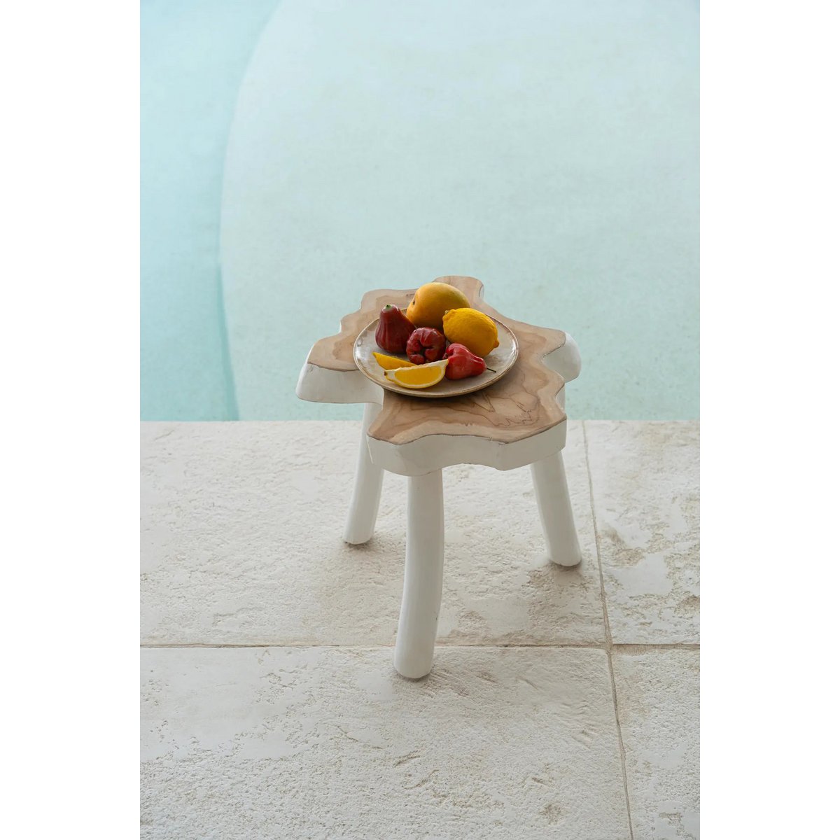 Bazar Bizar - Table d'appoint 'Organic' (Blanc Naturel)