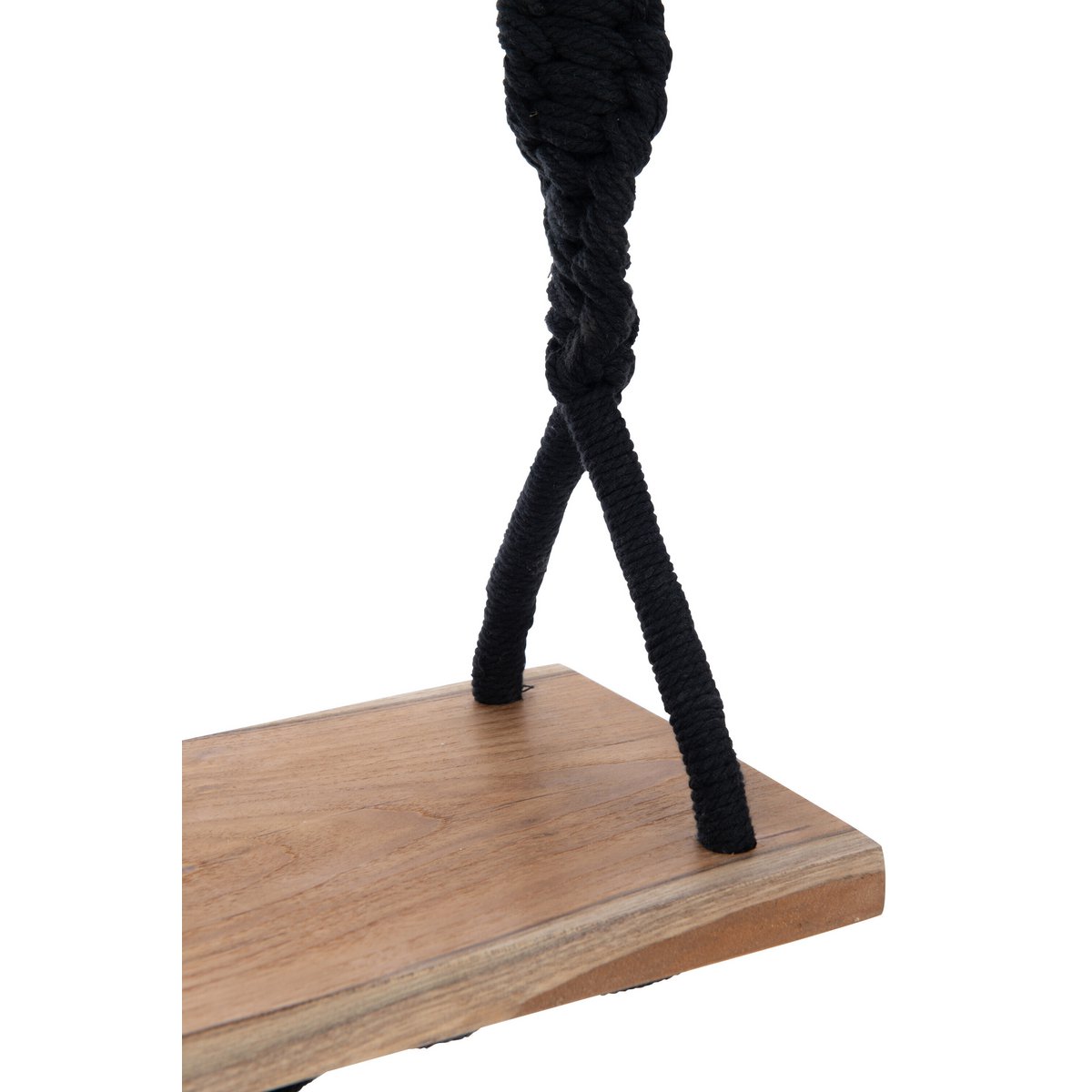 J-Line - Schommel Katoen/Alabasia Hout Zwart