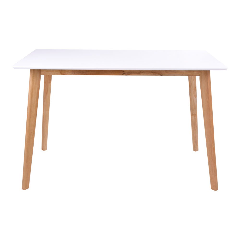 House Nordic - Vojens Dining Table - Eettafel in wit en naturel 120x70xh75 cm