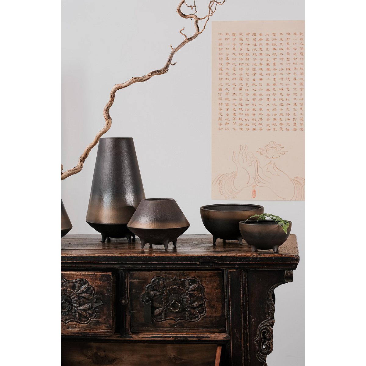 Element Accessories - Moderne keramische bol grote kom East+West, OTA10BB