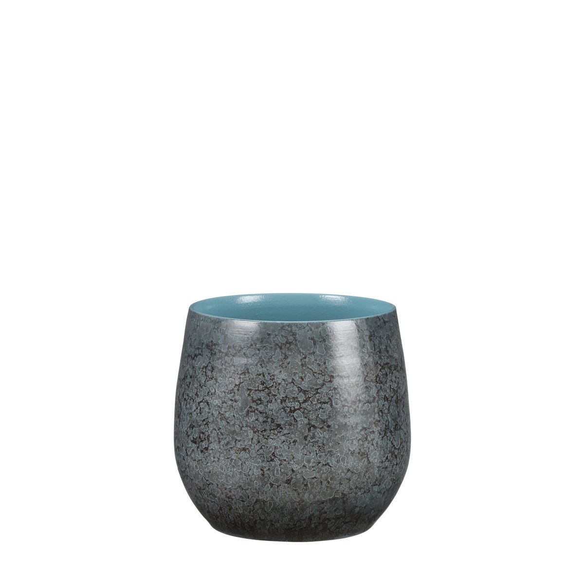 Mica Décorations - Pot de Fleur Oliver - H22 x Ø24 cm - Bleu