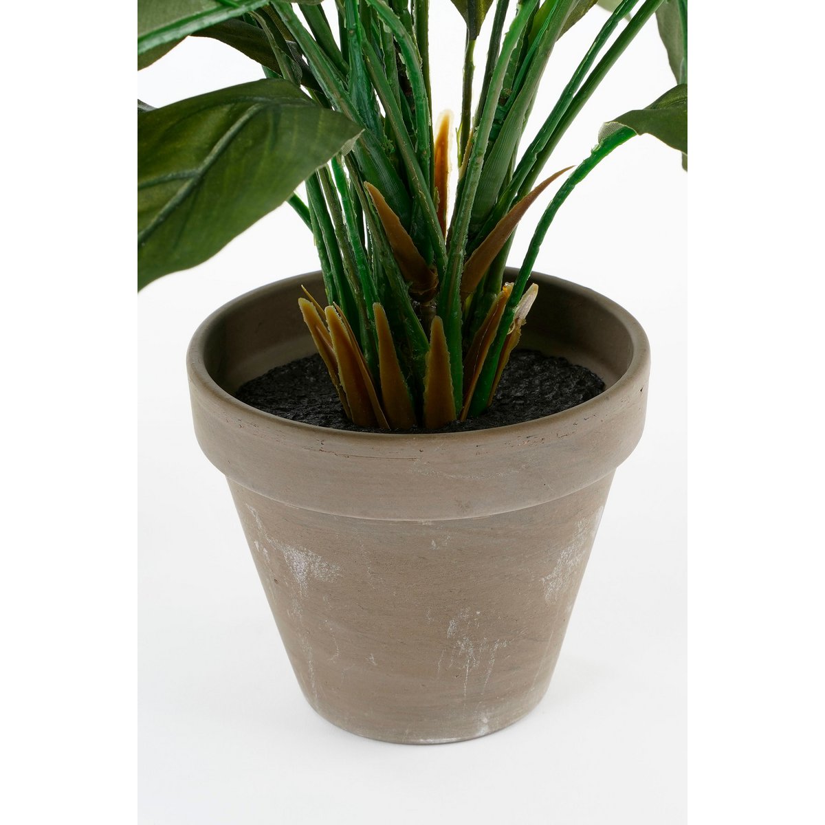 Mica Decorations - Spathiphyllum Kunstplant in Bloempot Stan - H50 x Ø40 cm - Wit