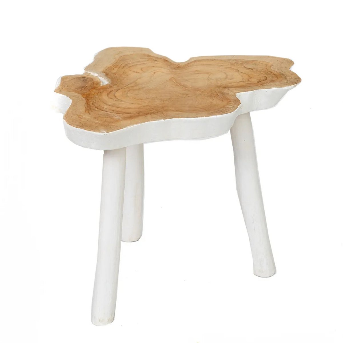 Bazar Bizar - Table d'appoint 'Organic' (Blanc Naturel)