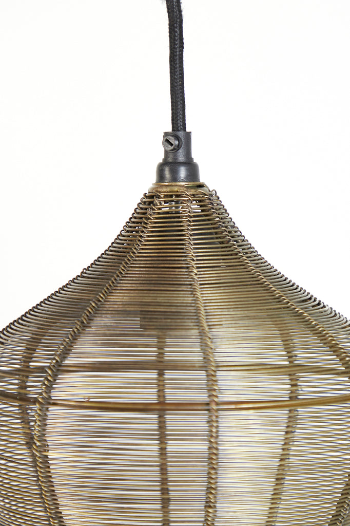 Light &amp; Living - Lampe suspendue 'Alvaro' (5 pièces, verre, Bronze Antique)