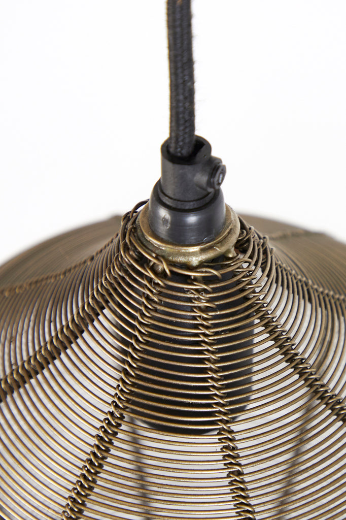 Light &amp; Living - Lampe suspendue 'Alvaro' (5 pièces, verre, Bronze Antique)