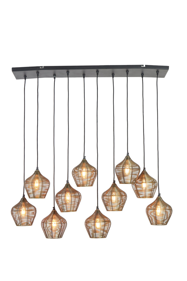 Light &amp; Living - Lampe suspendue 'Alvaro' (10 pièces, Bronze Antique)