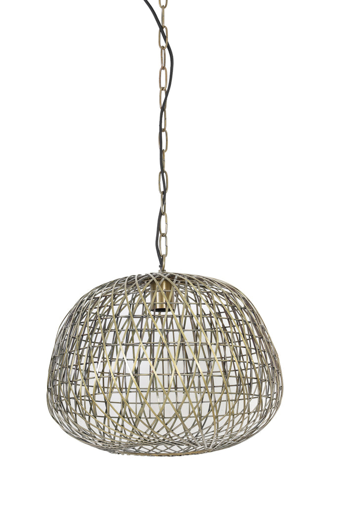 Light & Living - Hanglamp 'Alwina' (Maat M, Antique Bronze)