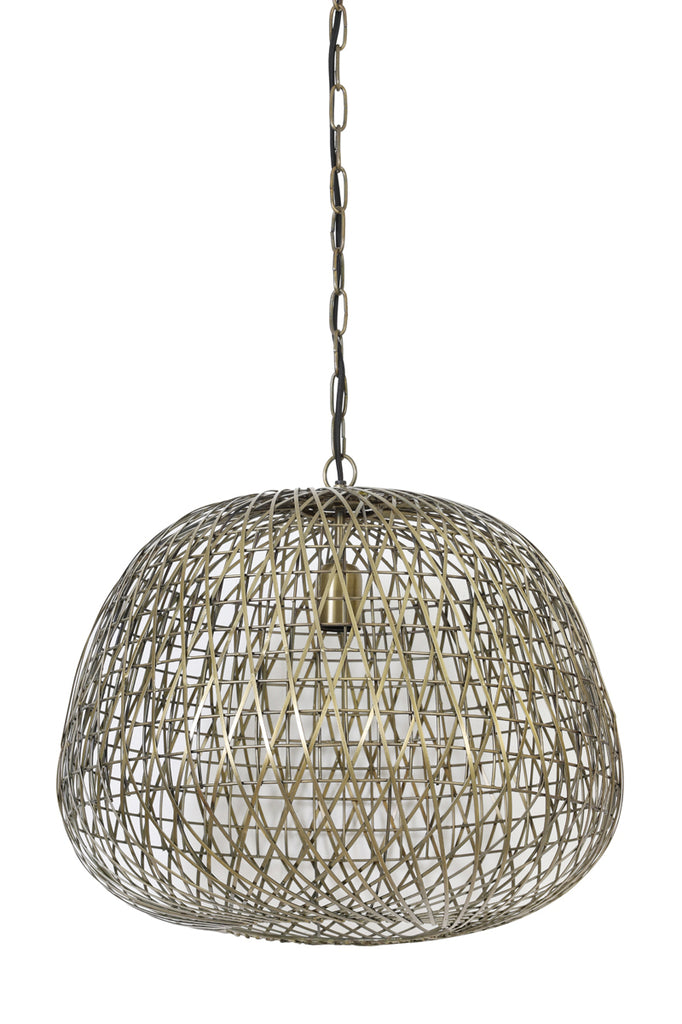 Light &amp; Living - Lampe à suspension 'Alwina' (Taille L, Bronze Antique)