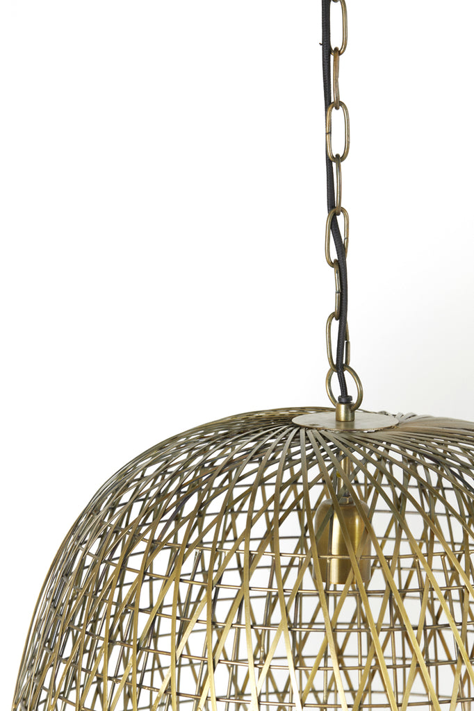 Light &amp; Living - Lampe à suspension 'Alwina' (Taille L, Bronze Antique)