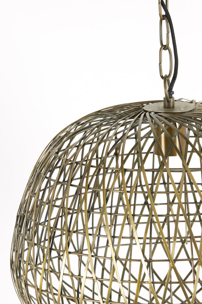 Light & Living - Hanglamp 'Alwina' (Maat M, Antique Bronze)