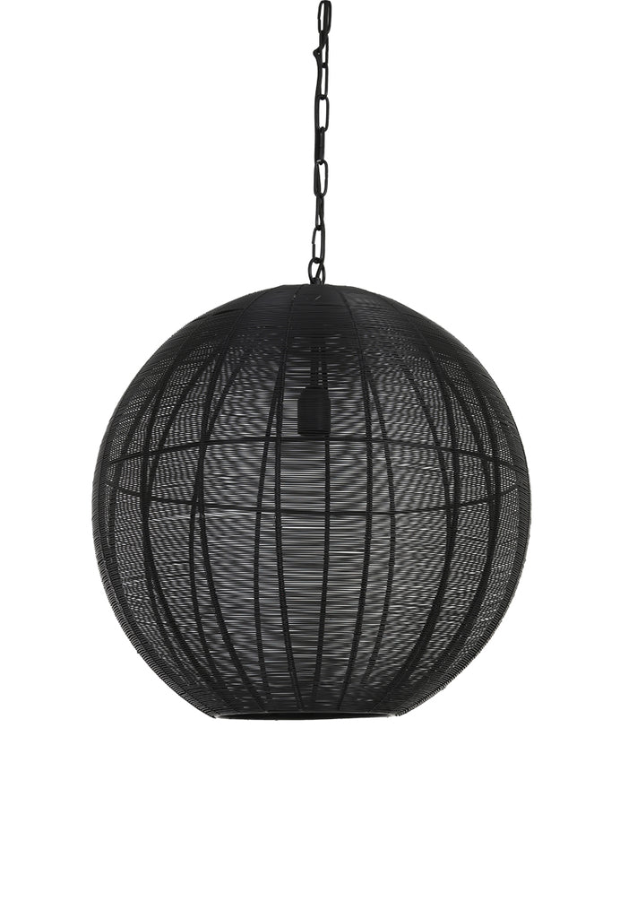 Light &amp; Living - Lampe suspendue 'Amarah' (Noir mat)