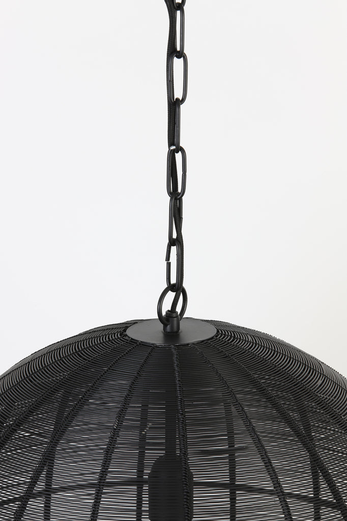 Light &amp; Living - Lampe suspendue 'Amarah' (Noir mat)