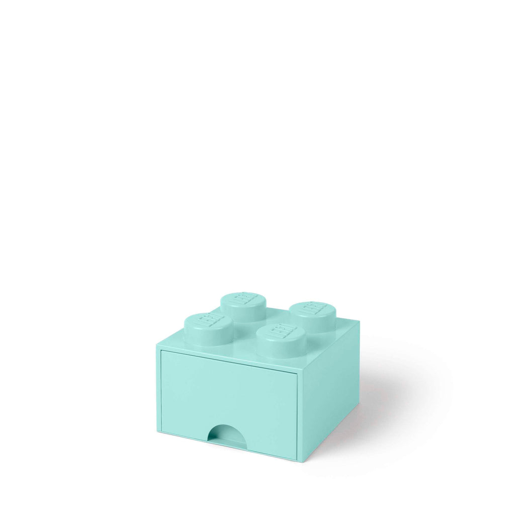 Lego - Opbergbox 'Brick 4' (Met lade, Lichtblauw)
