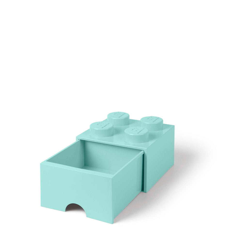 Lego - Opbergbox 'Brick 4' (Met lade, Lichtblauw)