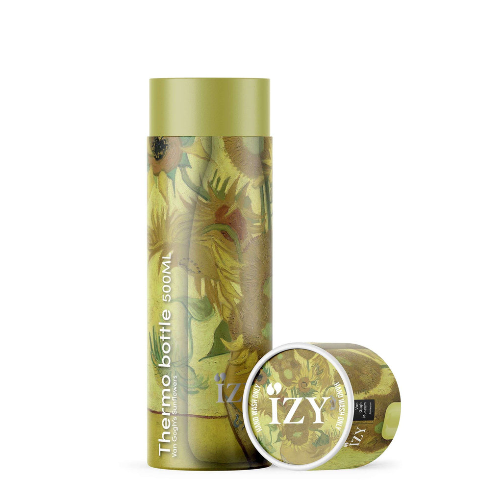 IZY Bottles - Thermosfles 'Vincent van Gogh - Zonnebloemen' (500ml)