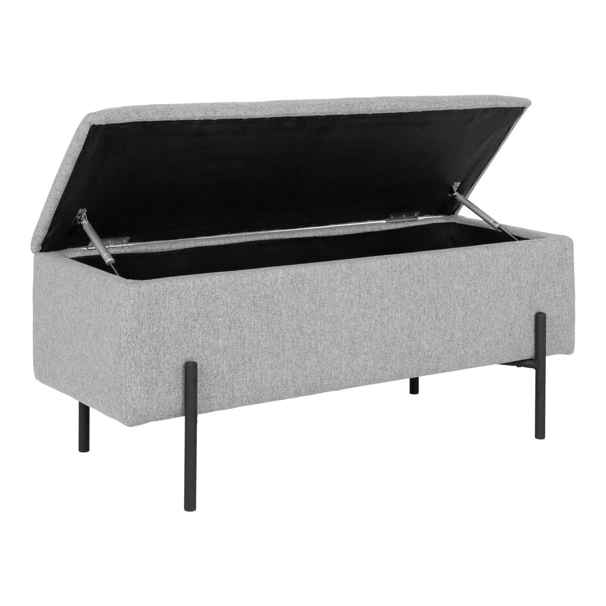 House Nordic - Canapé Watford - Gris, 36,5x95x46 cm