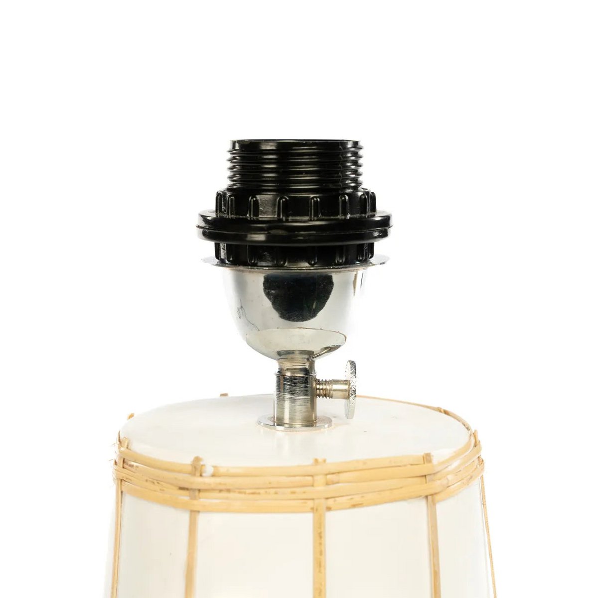 Bazar Bizar - Tafellamp 'Molokai' (Wit, Naturel)