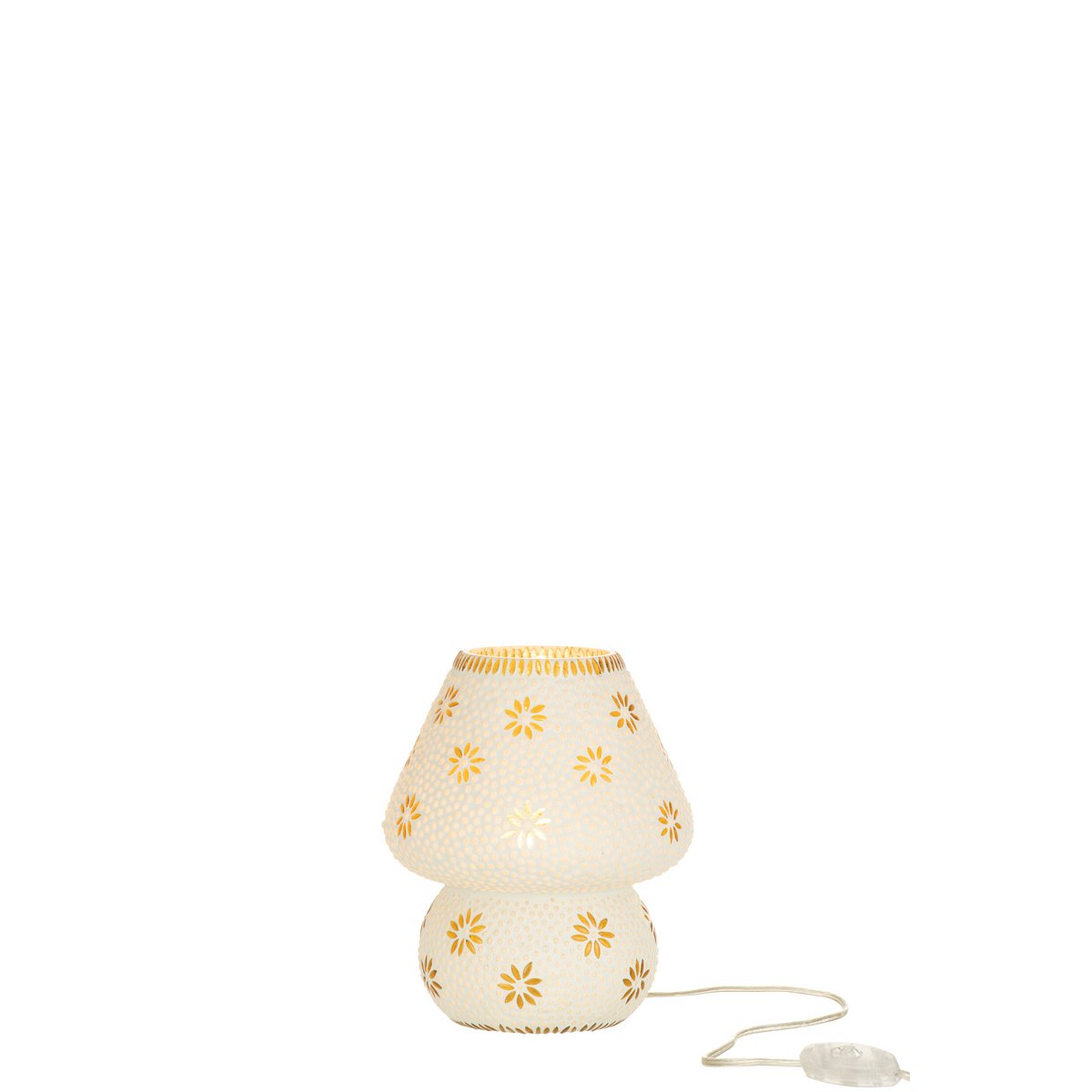 J-Line - Lampe Bram - Verre - Jaune - Petit