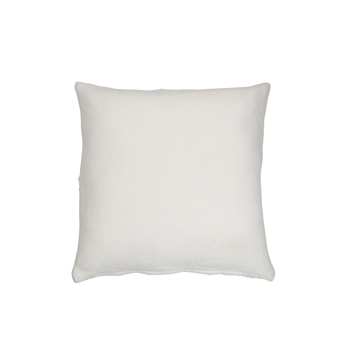 J-Line - Drap de Coussin Carré Fin - Polyester - Blanc