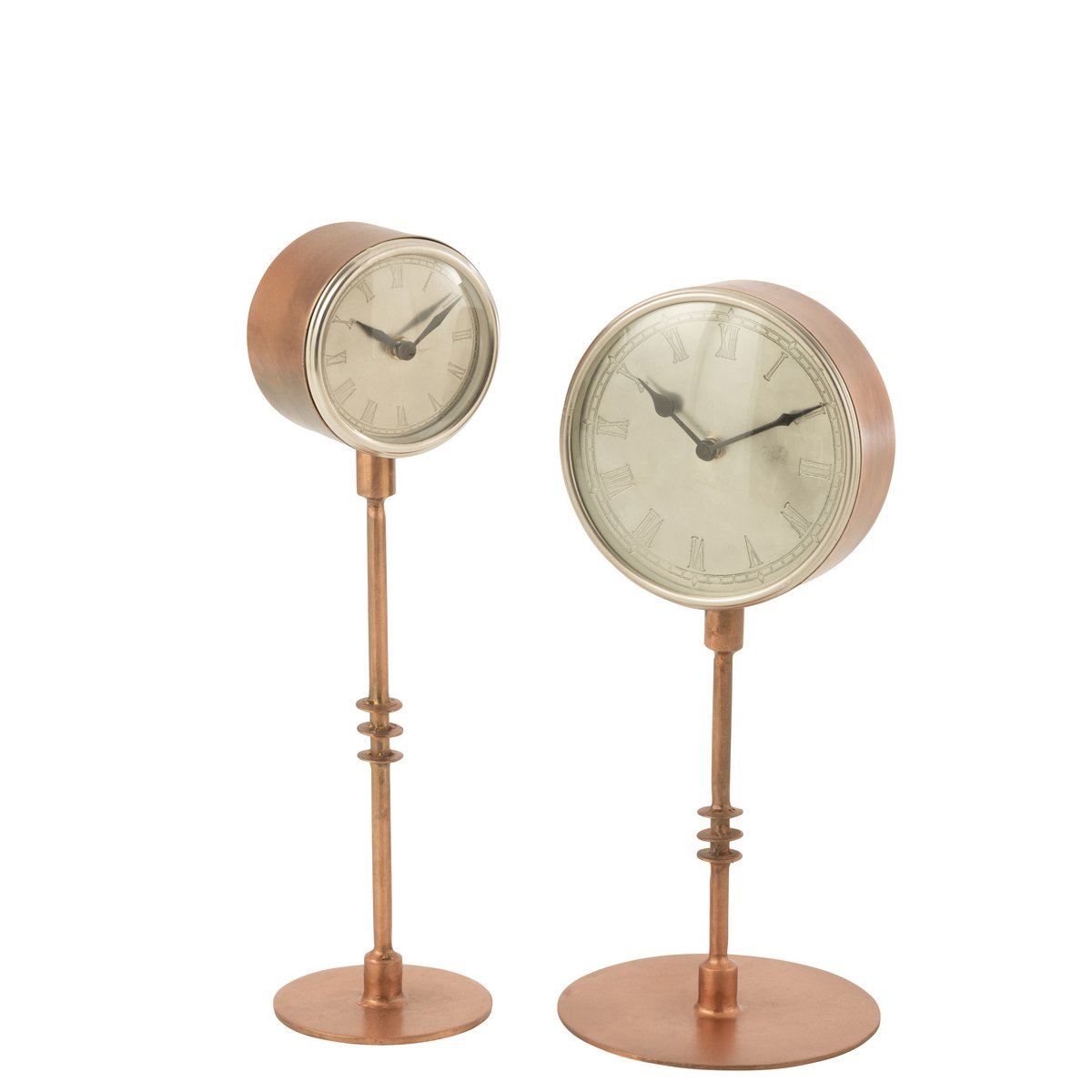 J-Line - Horloge sur Pied - Métal - Cuivre - L - 40cm