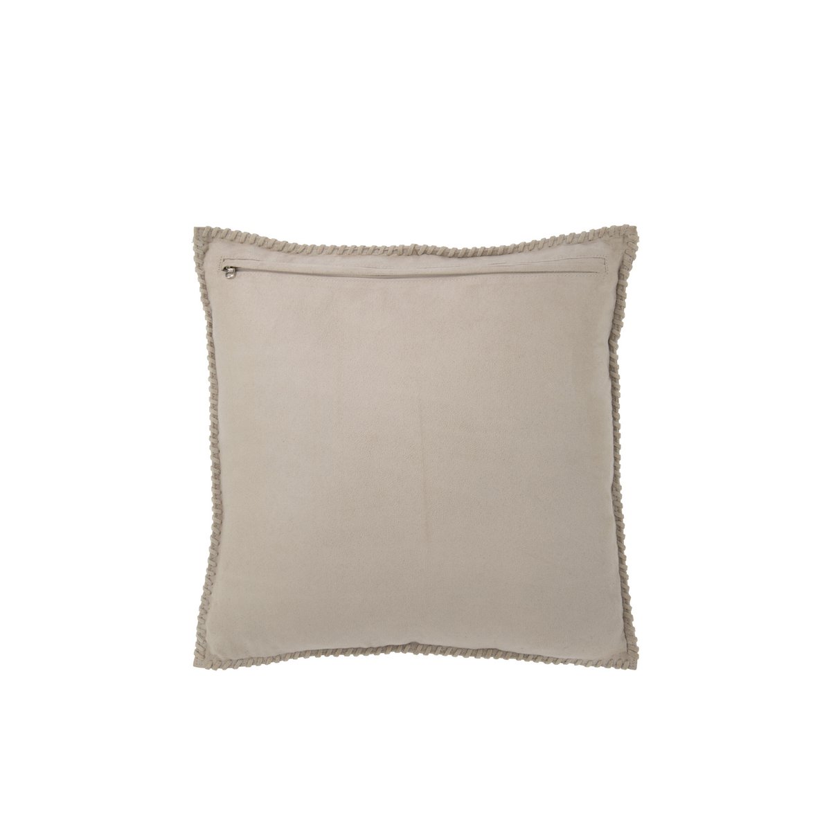 J-Line - Coussin Middle Line - Cuir - Gris