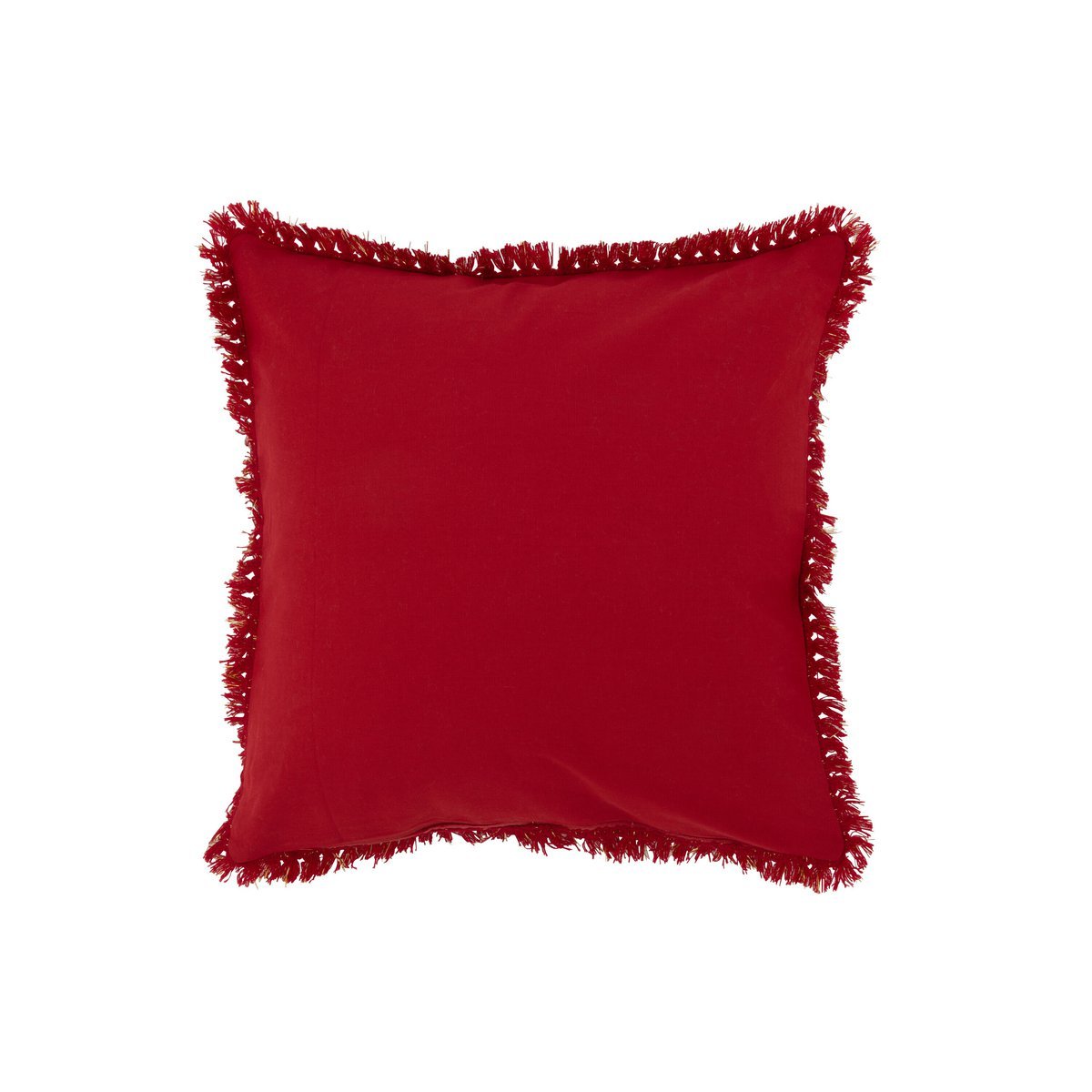 J-Line - Coussin décoratif Amour - Textile - Rouge/Or