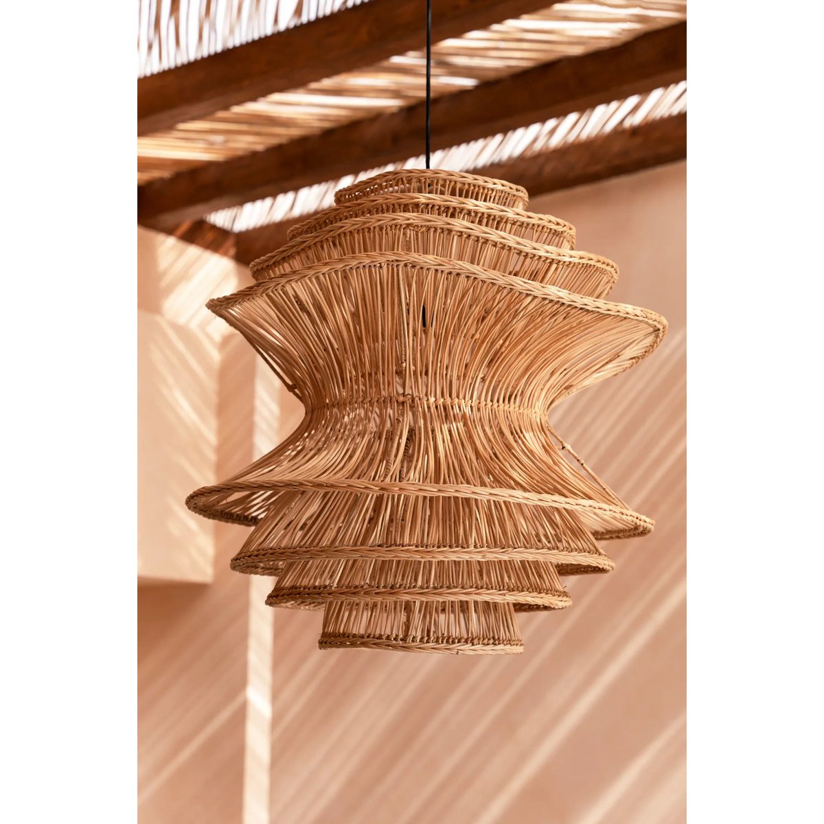 Bazar Bizar - Hanglamp 'Shiitake' (Naturel, L)