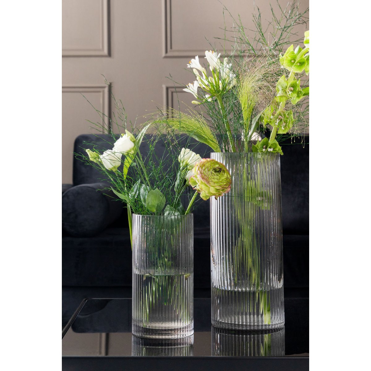 Present Time – Vase Allure Straight Large – PT3679GY