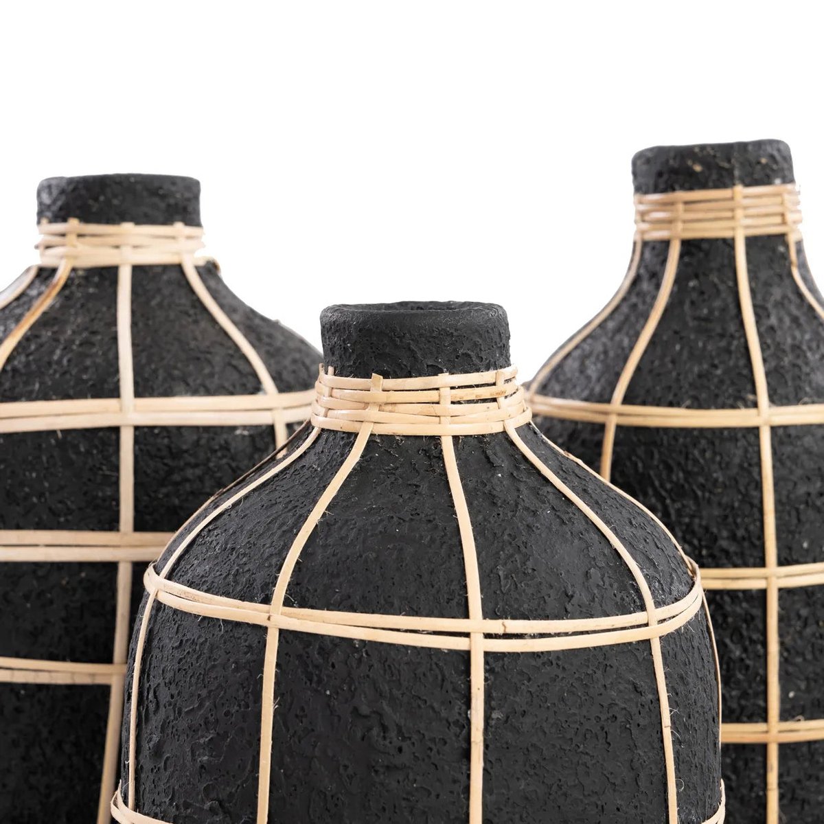 Bazar Bizar - Vase 'Whoopy' (Noir Naturel, M)