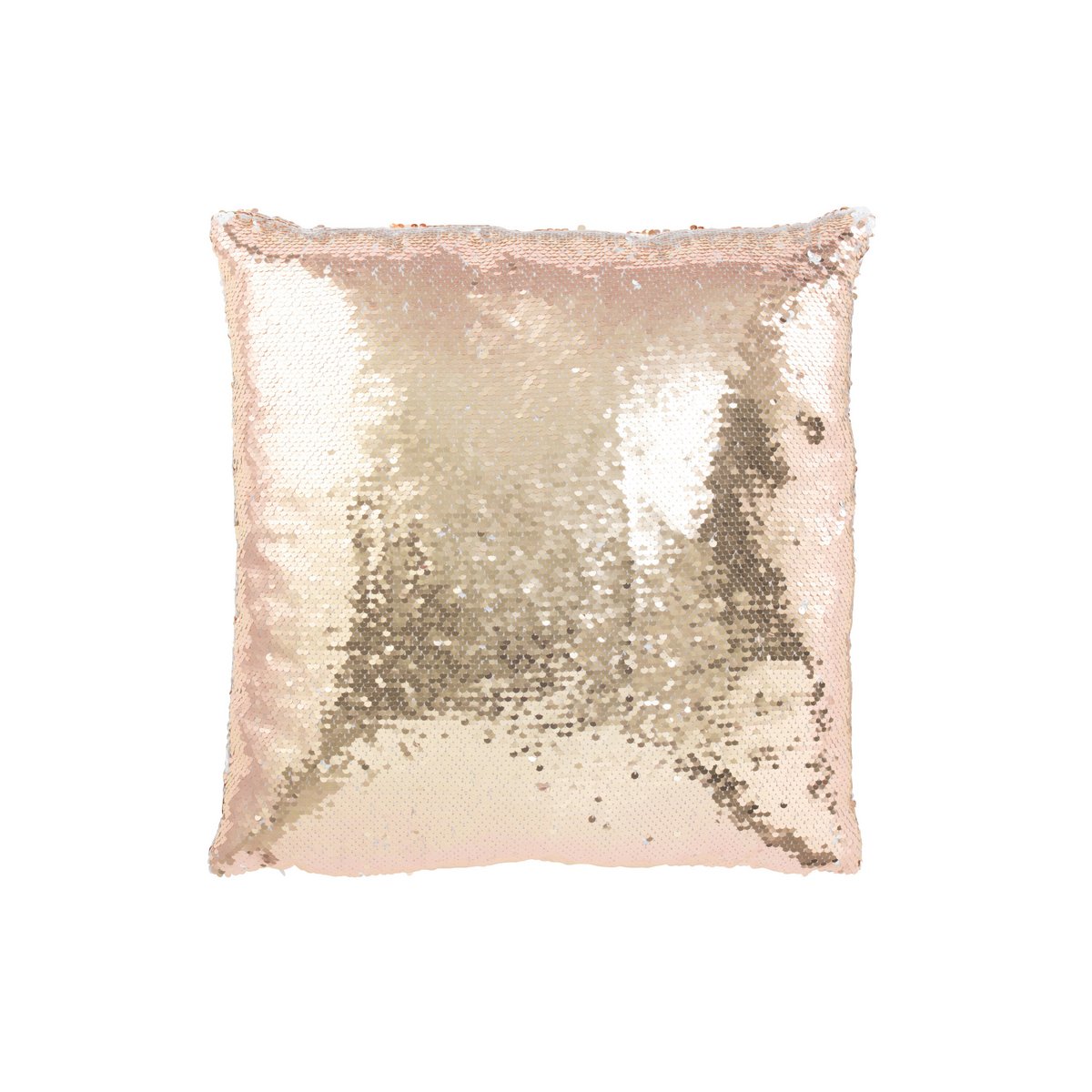 J-Line - Sierkussen Omkeerbaar Sequin Champagne/Wit