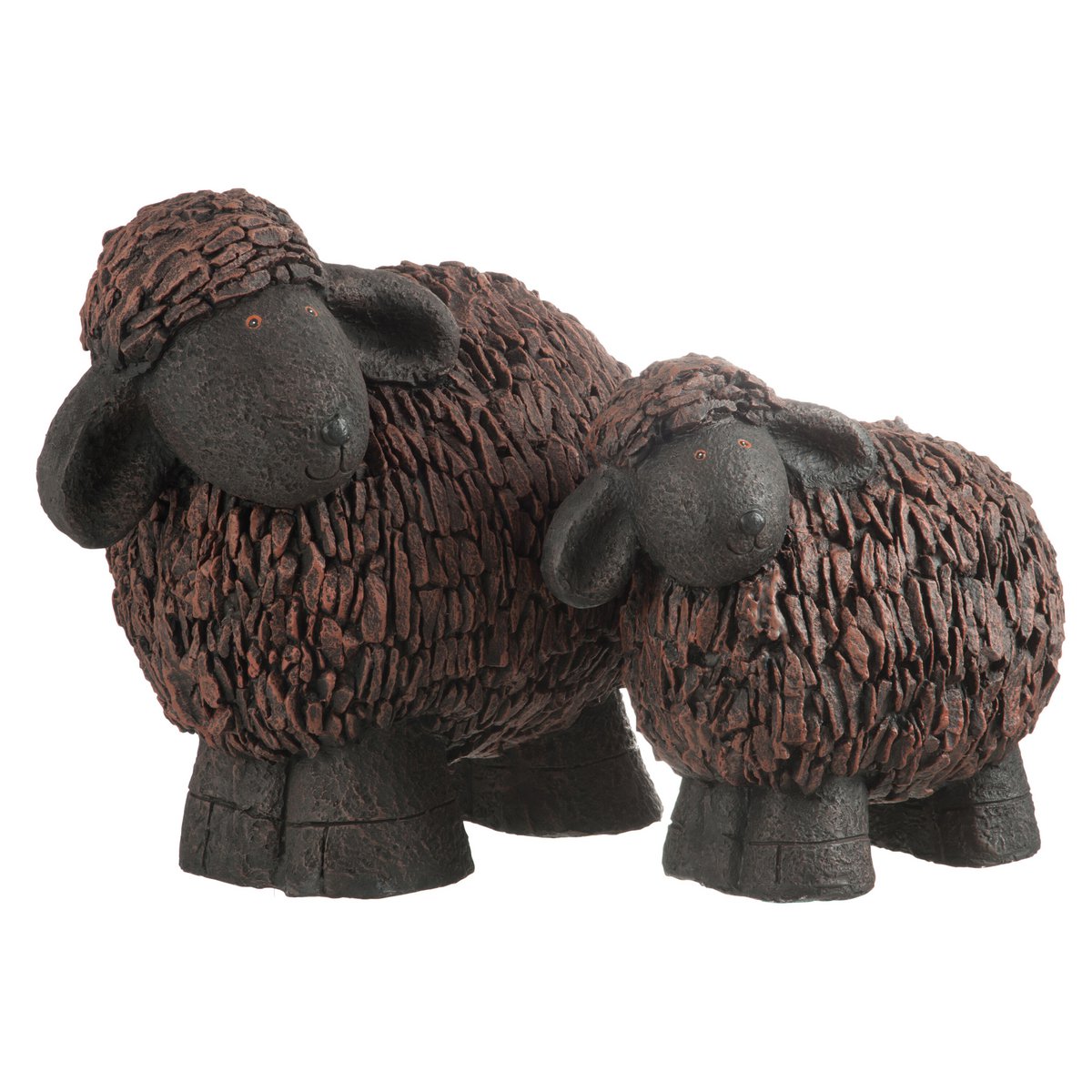 J-Line - Figurine Mouton - Polyrésine - Marron/Noir - Grand