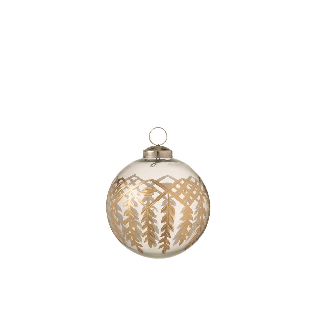 J-Line - Doos met kerstballen 'Chloe' (Goud, Maat S)