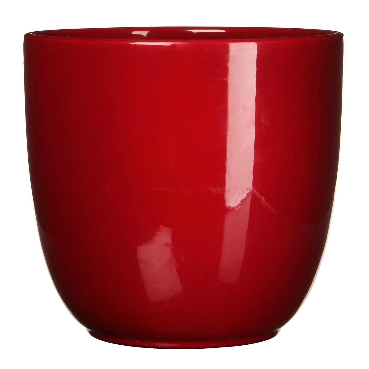 Mica Decorations - Pot de Fleurs Tusca - H34,5 x Ø39 cm - Rouge foncé