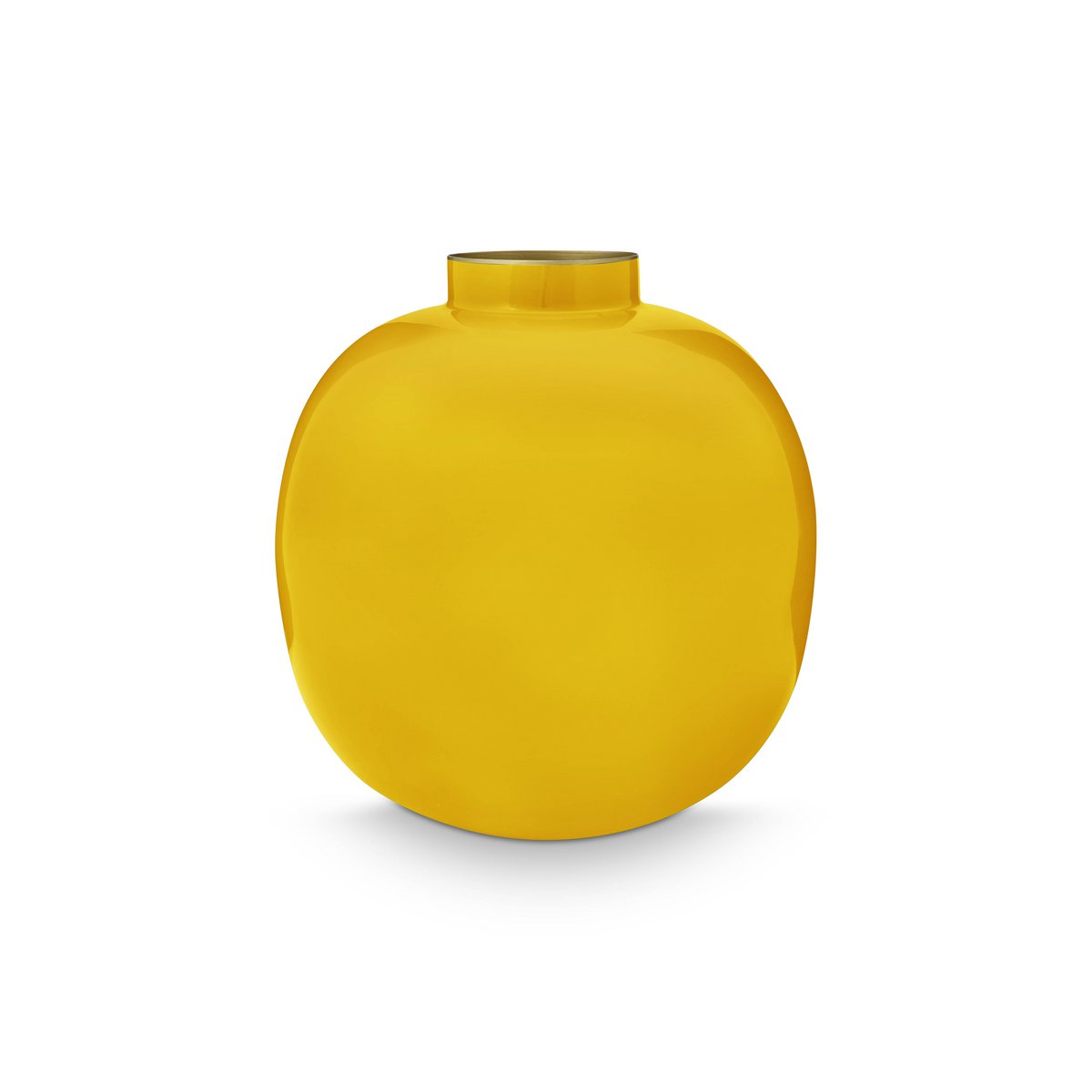 Pip Studio - Vase Metal Yellow 23cm