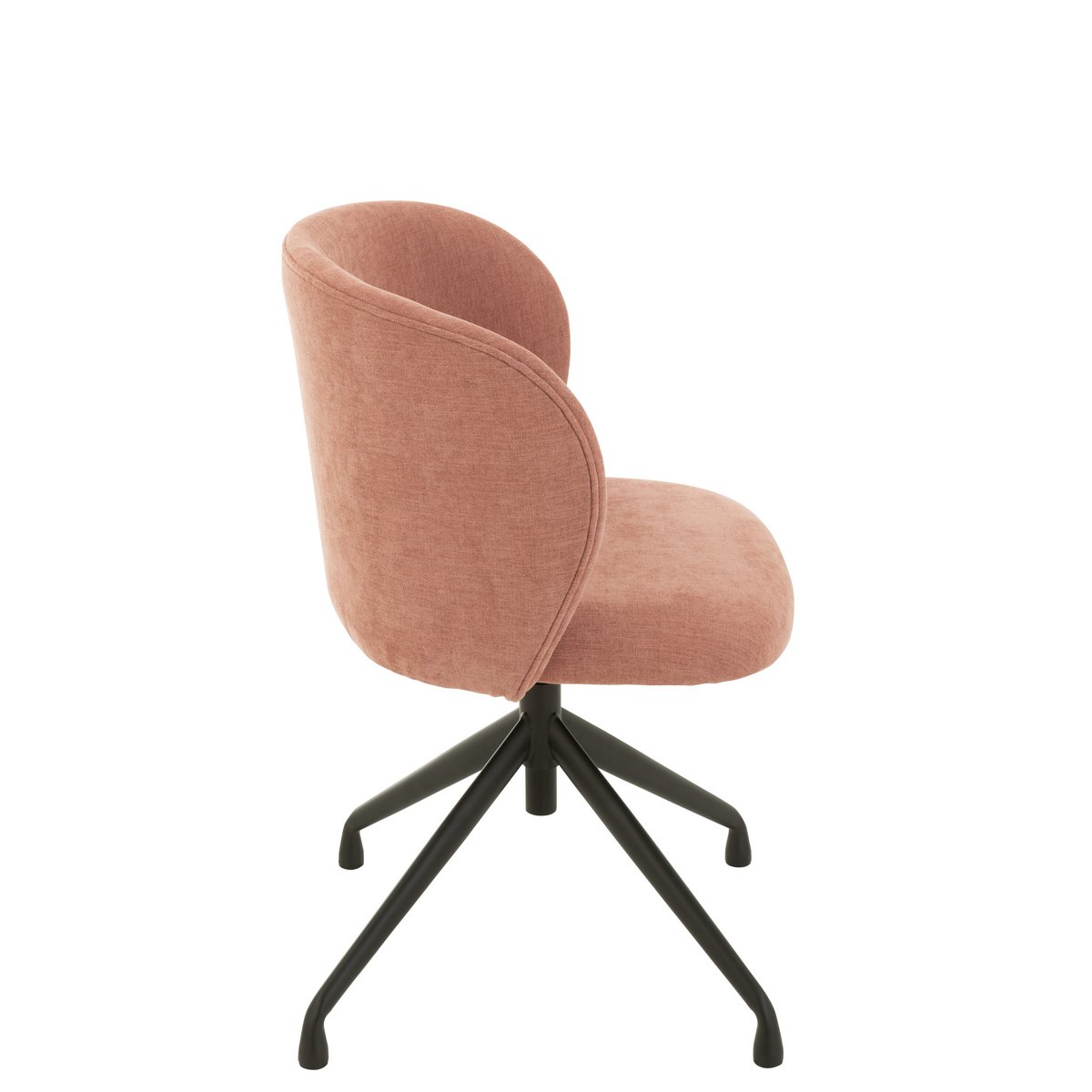 J-Line - Chaise Turn/Up/Down - Textile - Rose Clair