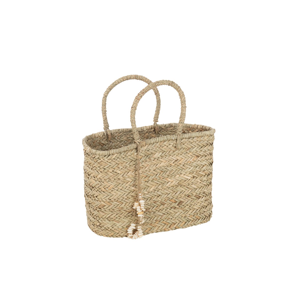 J-Line - Sac de Plage Coquillages Jute Naturel Grand