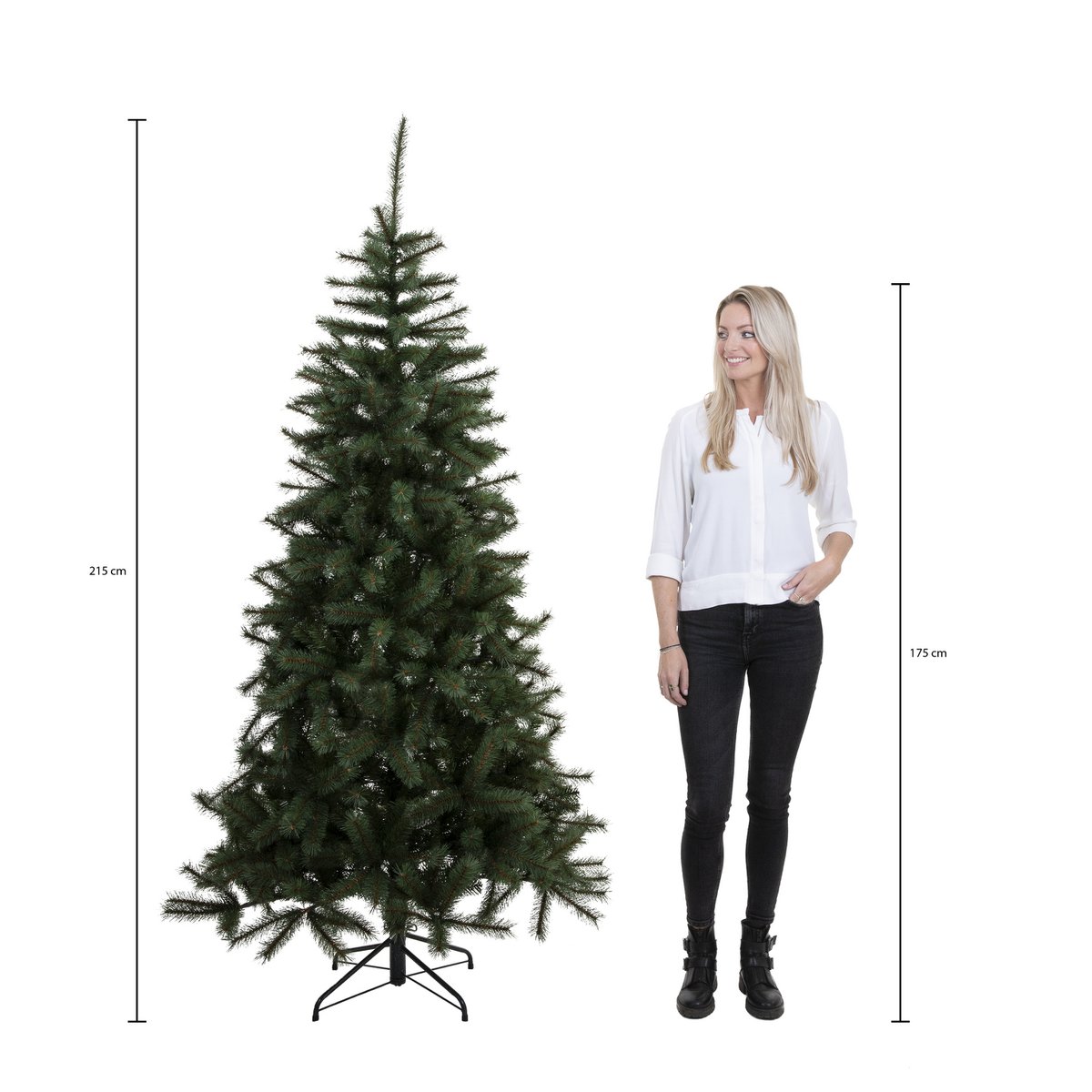 Maison d'Abri® - Forest Frosted Künstlicher Weihnachtsbaum - H215 x Ø140 cm - Grün