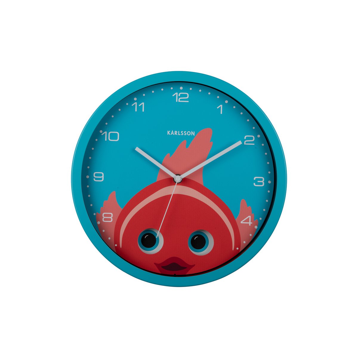 Karlsson - Horloge murale Peekaboo Poisson Rouge - KA5997LB