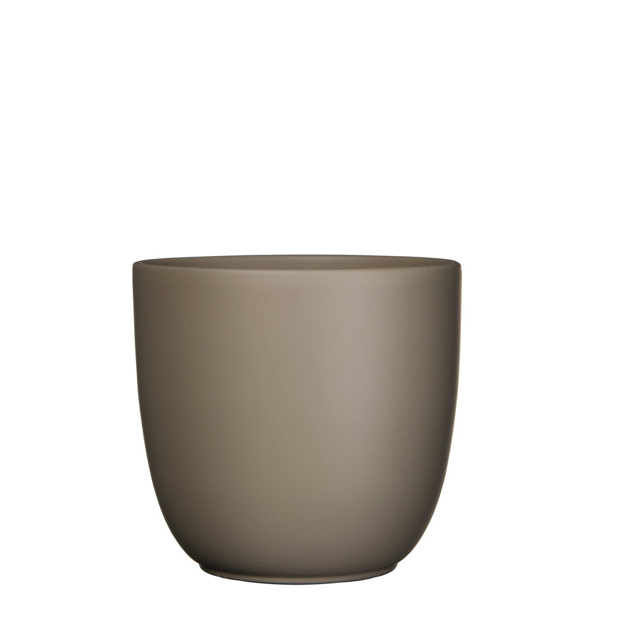 Mica Décorations - Pot de Fleur Tusca - H25 x Ø28 cm - Mat - Taupe