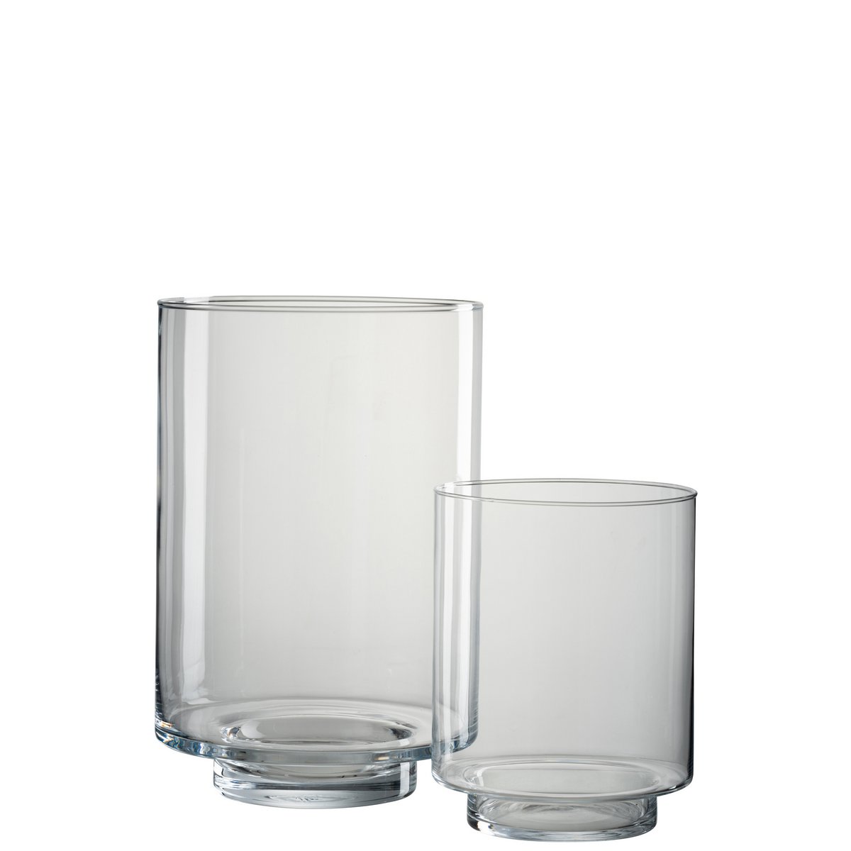 J-Line - Kerzenhalter Laura - Glas - Transparent - L