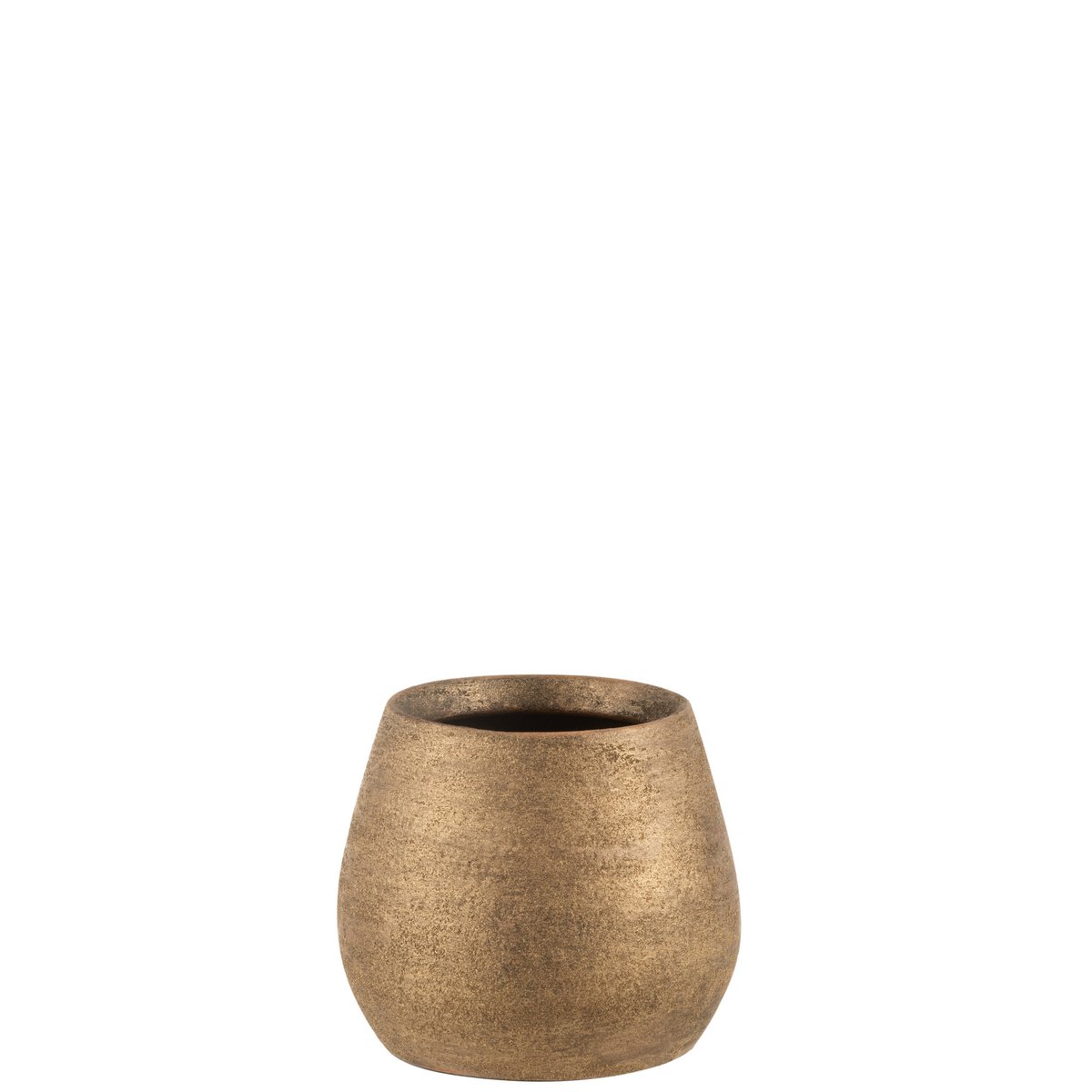 J-Line - Blumentopf Uneven Rough Ceramic Gold Small