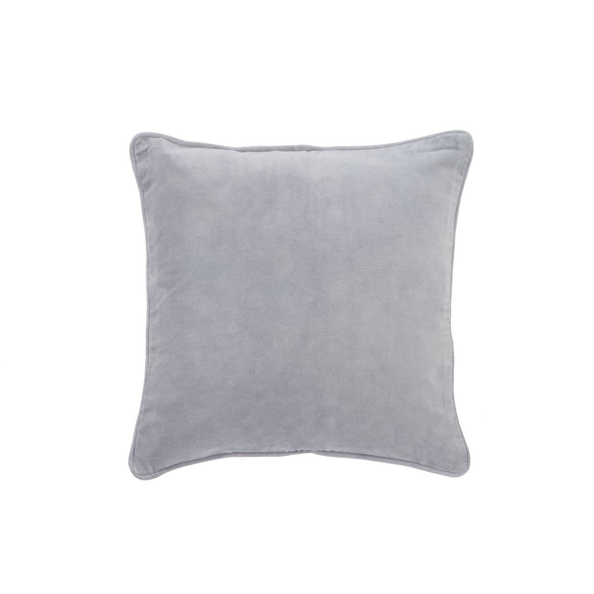 J-Line - Ourlet coussin - Coton - Blanc/Gris