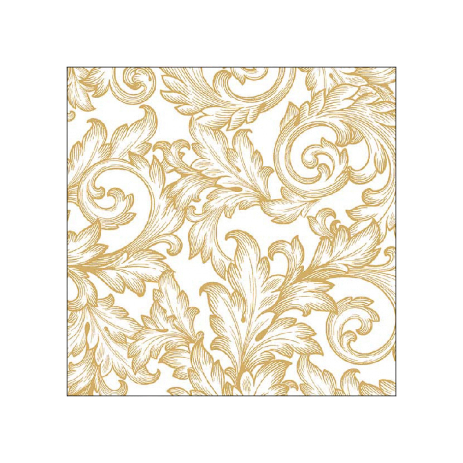 Ambiente - Servetten (20 stuks) - Baroque Gold/White
