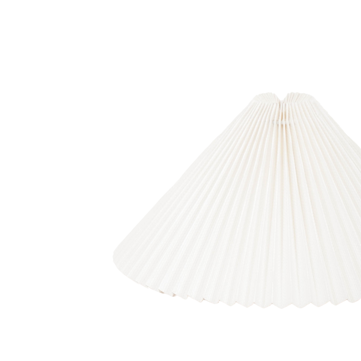 Housevitamin - Abat-jour 'Pleated' (Taille M, Blanc)