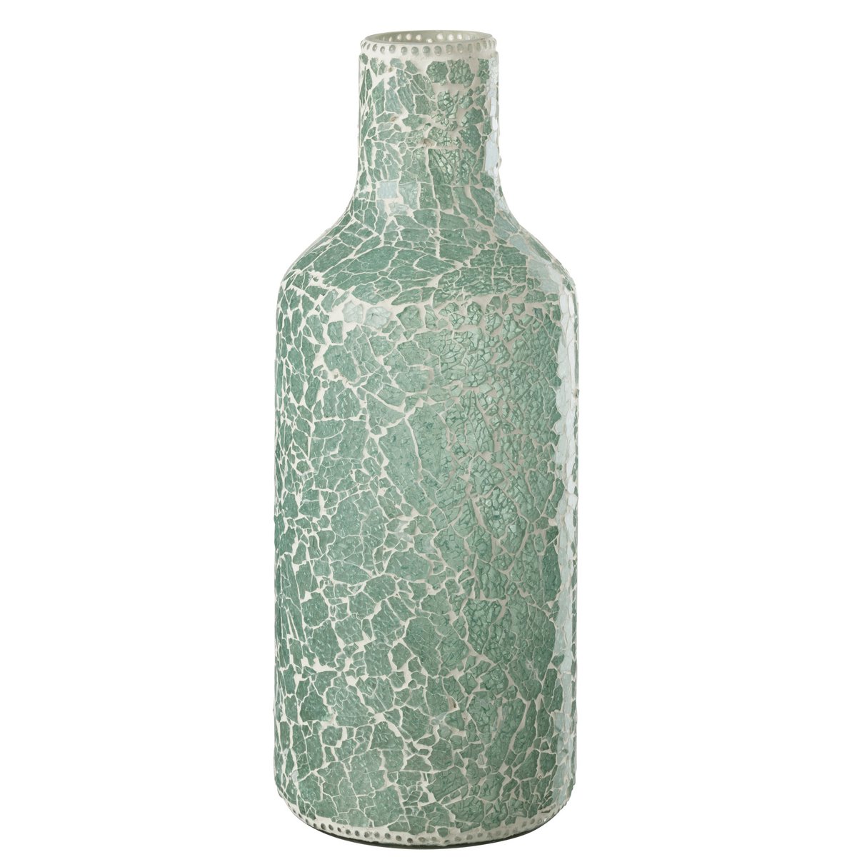 J-Line - Vase 'Mosaic' (Taille L, Blanc)