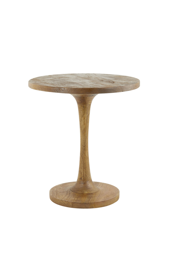 Light &amp; Living - Table d'appoint 'Bicaba' (Taille M, Bois, Marron foncé mat)