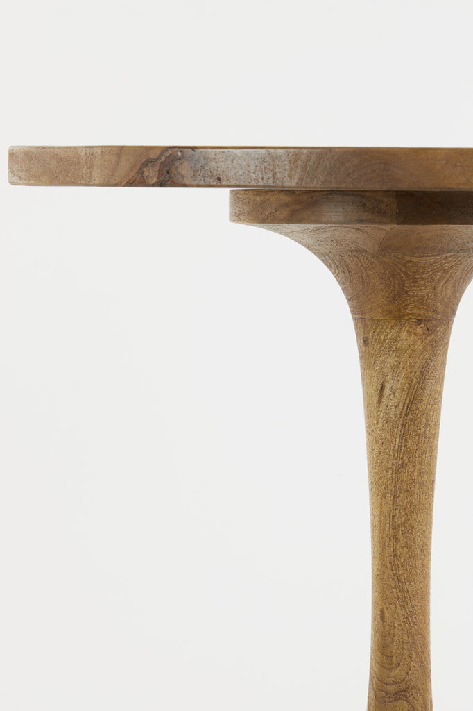 Light &amp; Living - Table d'appoint 'Bicaba' (Taille M, Bois, Marron foncé mat)